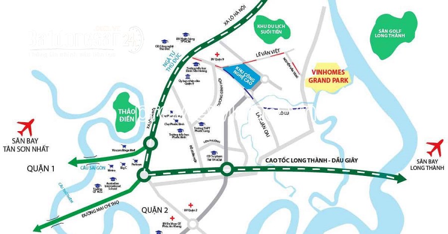 Bán biệt thự khu Vinhome Nguyễn Xiển, Quận 9, DT 180m2, 4 tầng, nhà thô