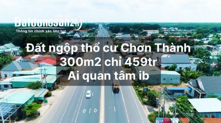 ĐẤT NỀN GIÁ NGỘP GẦN ĐIỂM GIAO CAO TỐC CHƠN THÀNH VÀ KCN BECAMEX