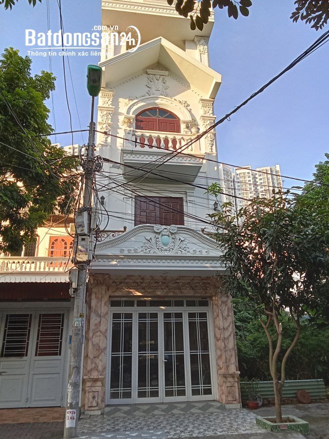 Nhà 4 tầng 90m2 mặt đường Trại Lẻ 3 cạnh khu Hoàng Huy Mall, Kênh Dương, Lê Chân
