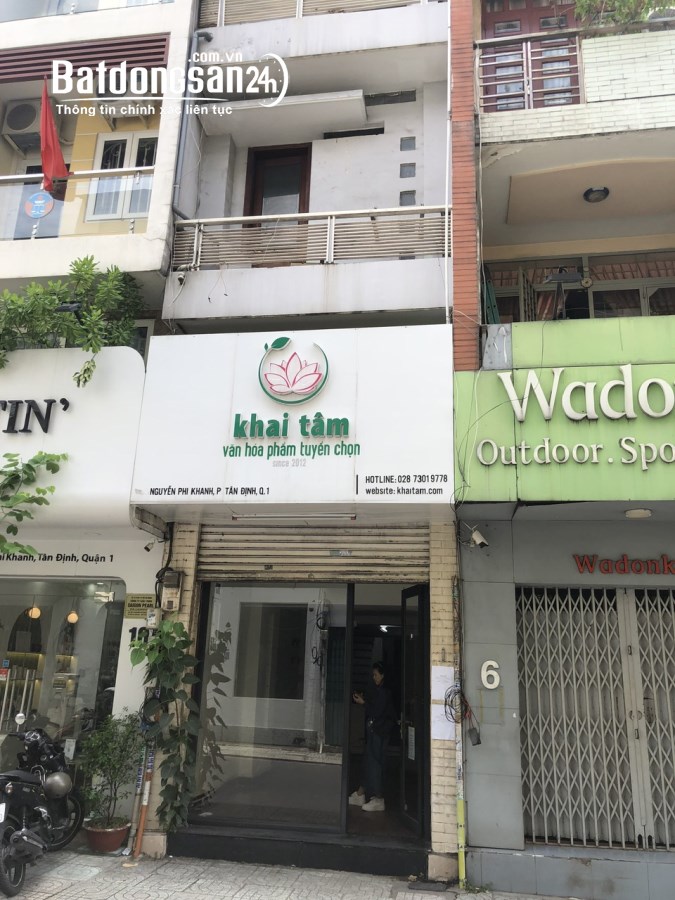BÁN NHÀ MẶT TIỀN ĐƯỜNG NGUYỄN PHI KHANH, PHƯỜNG TÂN ĐỊNH, QUẬN 1