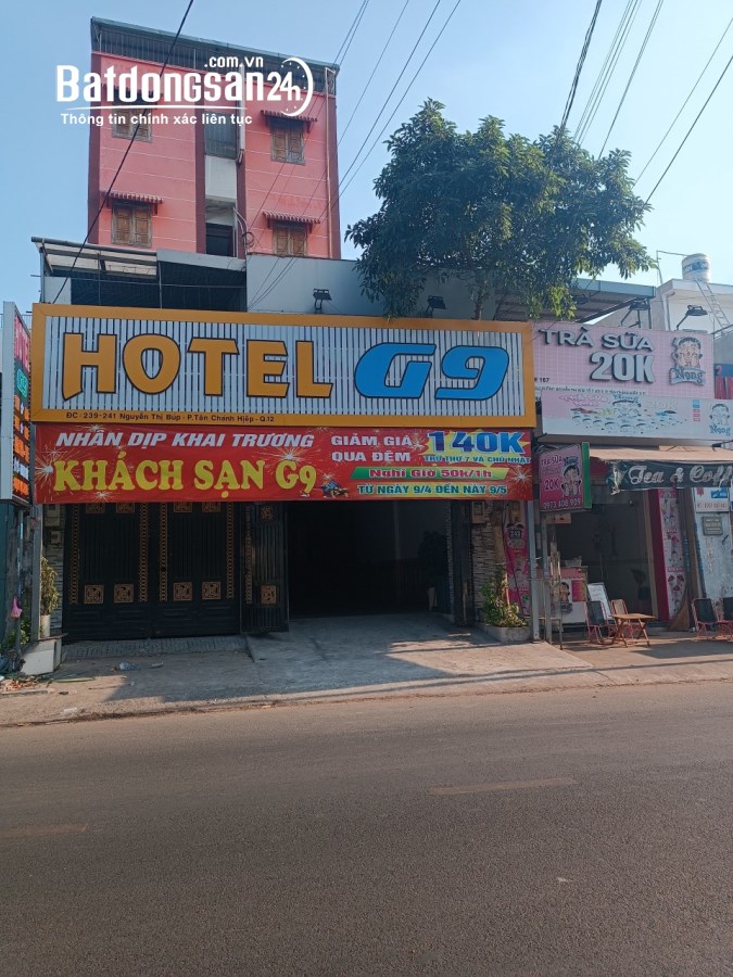 Bán Khách Sạn (8,1X32m) Mặt Tiền Nguyễn Thị Búp, Tân Chánh Hiệp, Q12