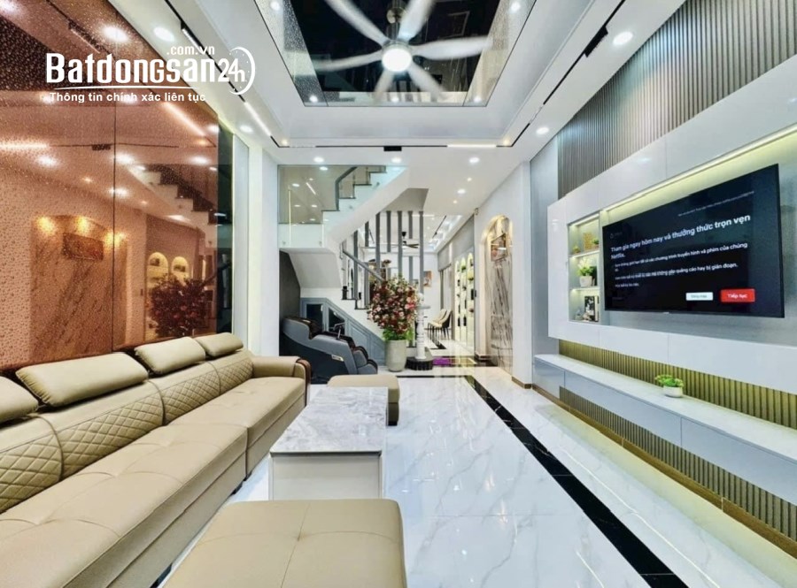 Khu đồng bộ 537 Nguyễn Oanh P15 Gò Vấp, 4x18m, 1 trệt 2 lầu. Giá 8,9 tỷ TL