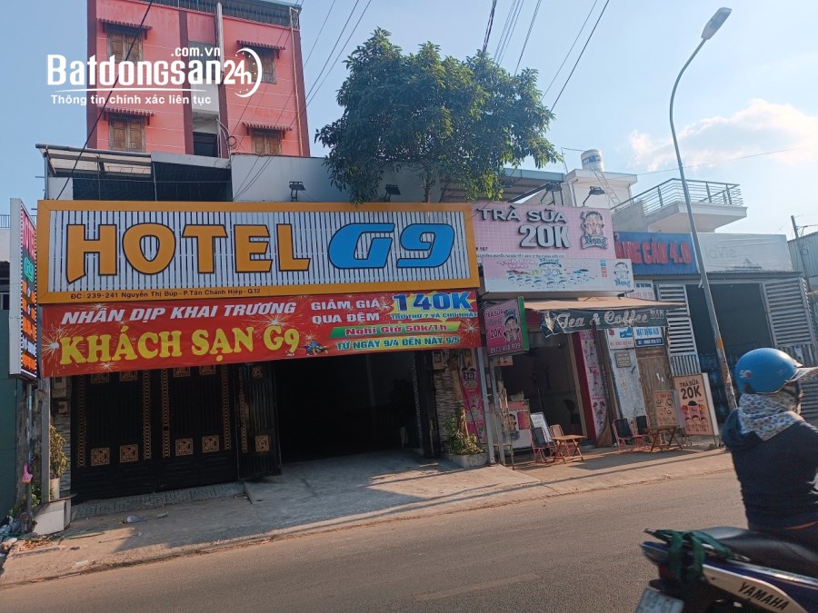 Bán Khách Sạn (8,1X32m) Mặt Tiền Nguyễn Thị Búp, Tân Chánh Hiệp, Q12