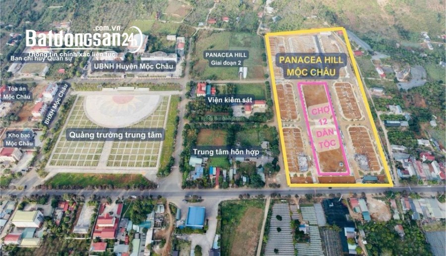 Bán lô shophouse Panacea Hill Mộc Châu, Đường Nguyễn Chí Thanh