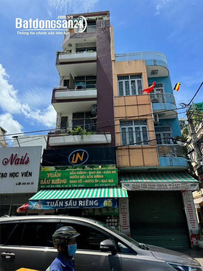 **Bán nhà mặt tiền Tân Bình** MT Ba Vân; 4x18, 4 tầng, đoạn sung nhất
