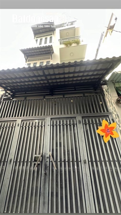 Bán nhà Đường B3, Tây Thạnh, Tân Phú, 39m2 (4.1 x 9.5) 4 tầng, Chỉ
