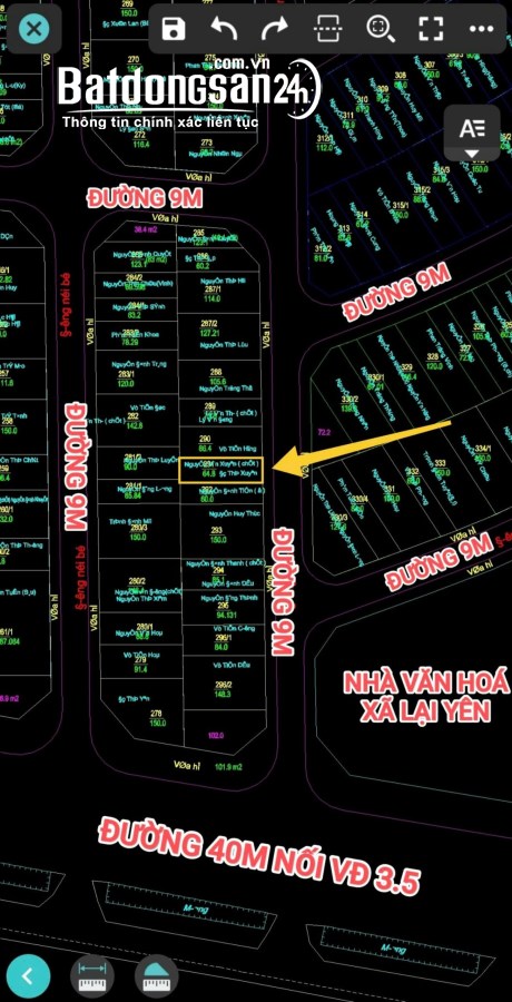 🔥 ĐẸP KHÔNG VẾT XƯỚC 64,8M2 ĐẤT DỊCH VỤ LẠI YÊN💰