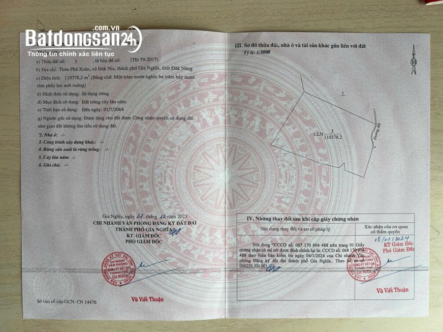 11ha đất rẫy đẹp giá rẻ thuộc thành phố Gia Nghĩa tỉnh Đắk Nông