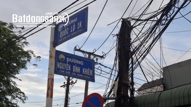 Lô đất mặt tiền đường Nguyễn Bỉnh Khiêm,9x31,full thổ 277m2 Quốc lộ 1K,Đông Hòa,Dĩ An