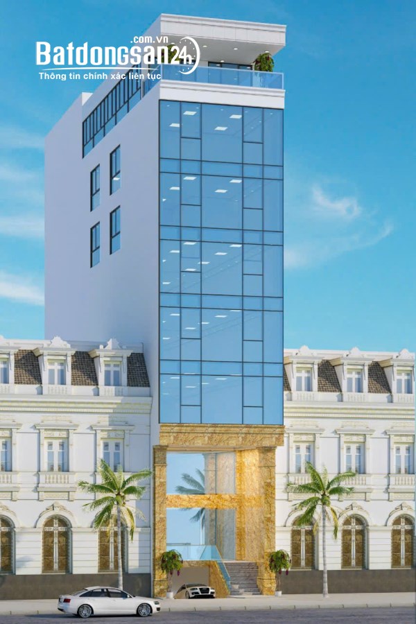 Bán Tòa Văn Phòng 9 tầng mặt phố Kim Giang, Thanh Trì. DT 160m2, MT 6.6m nở hậu, Giá 