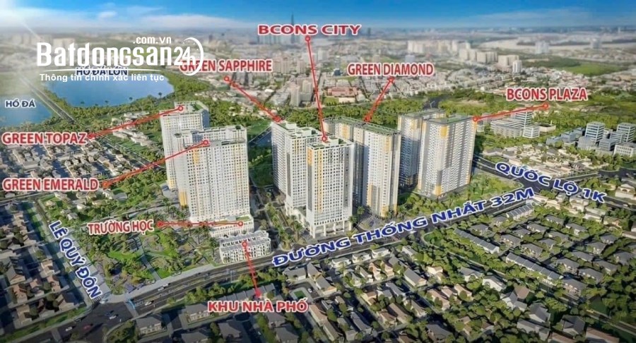 BCONS CITY, Thống Nhất, TP Dĩ An, SỞ HỮU NHÀ ĐẸP, CAM KẾT LÊN TỚI 336 TRIỆU