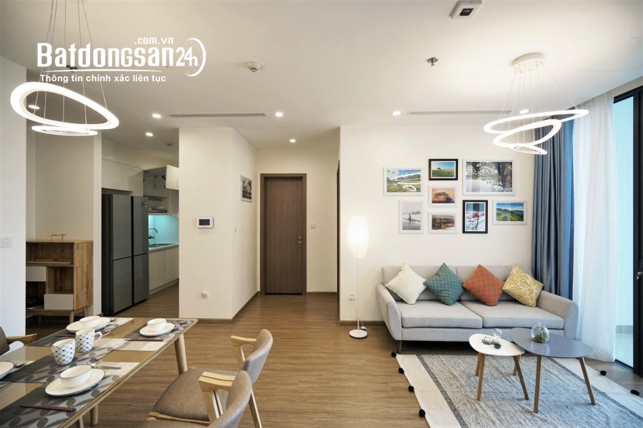 Cho thuê căn 3 ngủ view hồ Vinhomes Sky Lake, sẵn nội thất, vào luôn