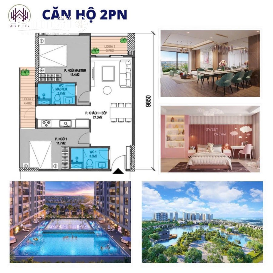 Bán căn hộ The Wisteria Hinode, Đường 32, Huyện Hoài Đức