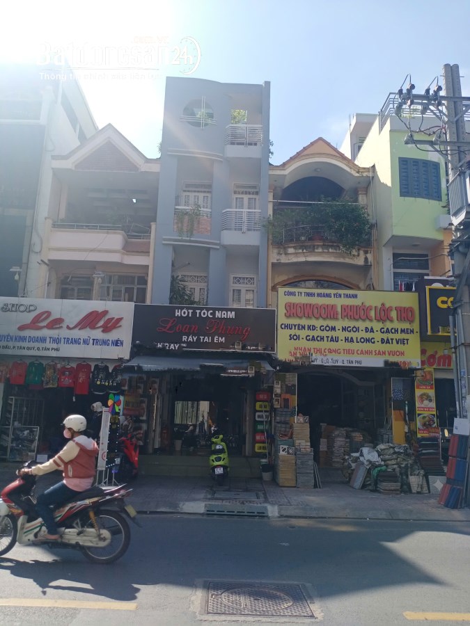 Bán nhà 80m2, 4 tầng, mặt tiền Đường Gò Dầu, Phường Tân Quý, Quận Tân Phú, 14.5 tỷ
