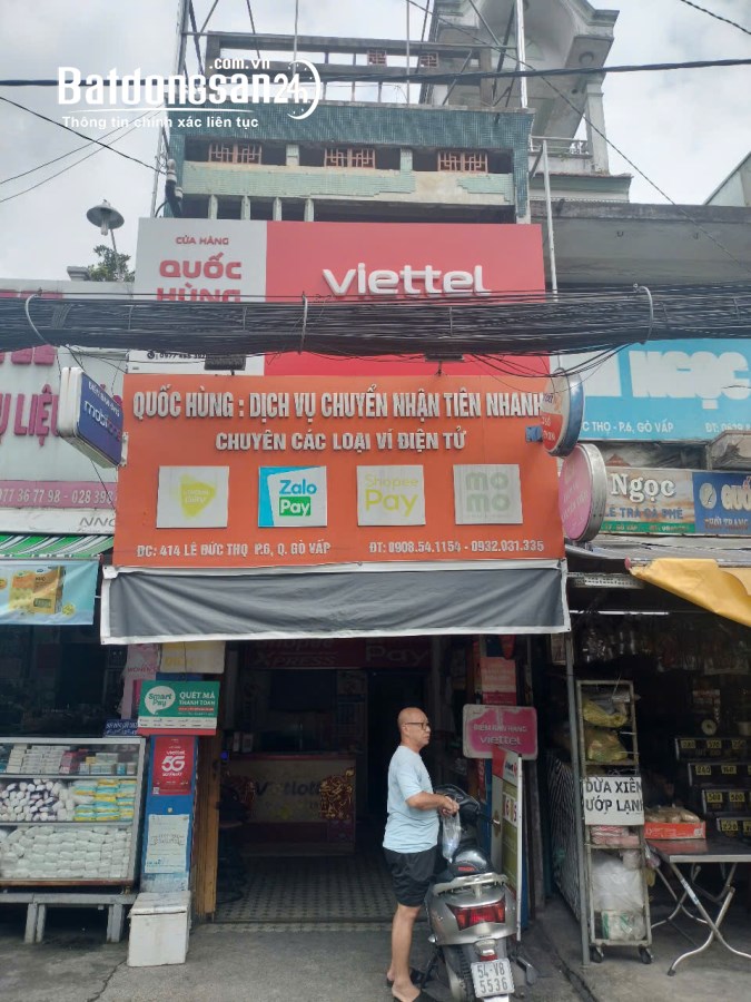 Bán nhà mặt tiền chơ an nhơn Đường Lê Đức Thọ, Phường 6, Quận Gò Vấp