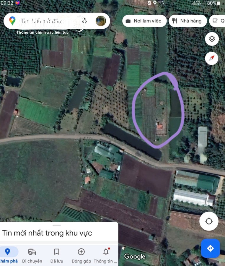 Bán đất nông nghiệp giáp danh thổ cư tại thôn 8, Xã Hòa Khánh, TP Buôn Ma Thuột.799tr