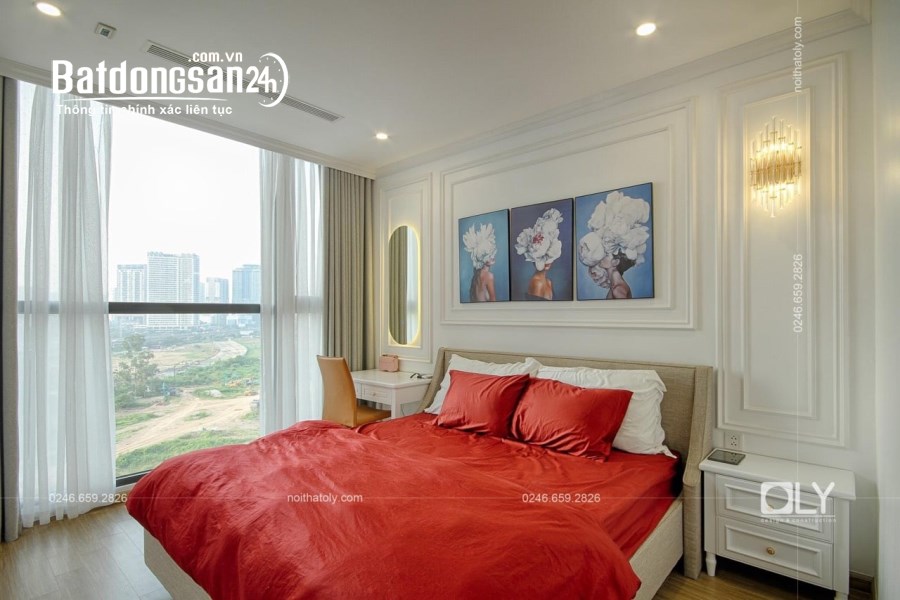 Bán căn 3 ngủ Vinhomes Sky Lake, tòa S1, dt 102m2, sẵn đồ