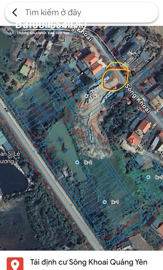 Bán đất ô góc Tái định cư thôn 7 Sông Khoai Quảng Yên gần KCN Amata Sông Khoai Quảng 
