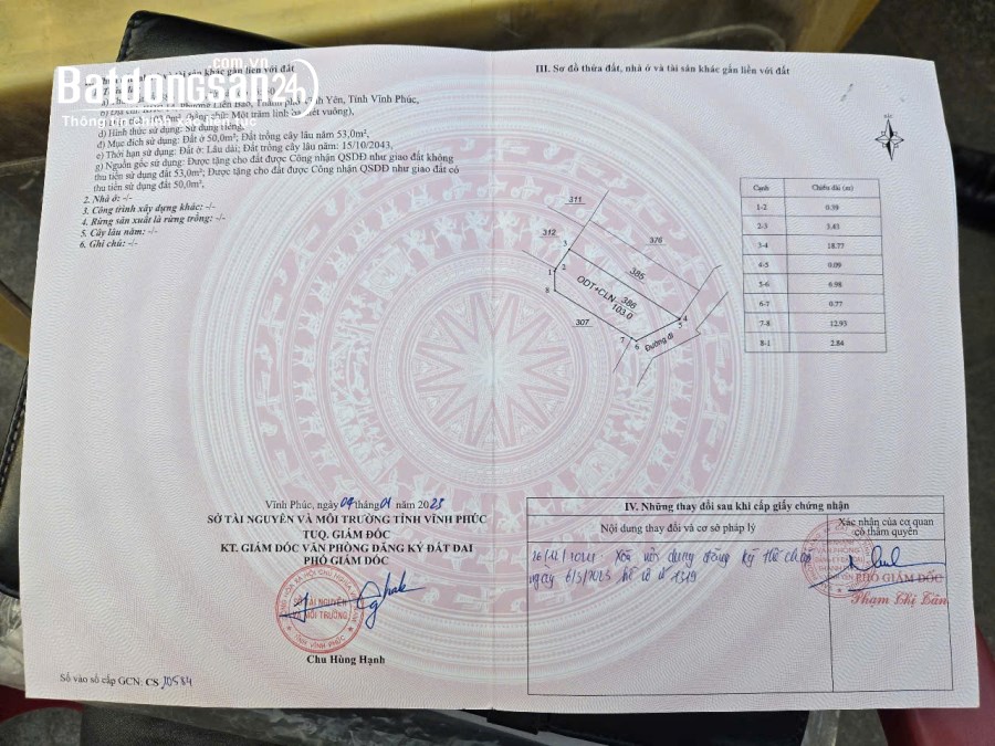 Bán nhà Phường Liên Bảo, Tp Vĩnh Yên