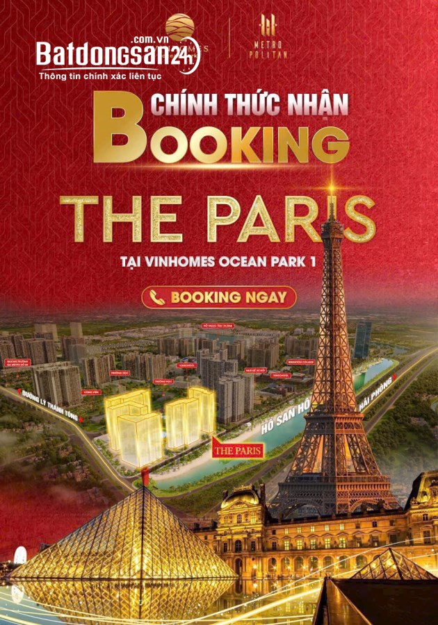 Ra mắt căn hộ PR2 The Paris Vinhomes Ocean Park, Xã Cổ Bi, Huyện Gia Lâm