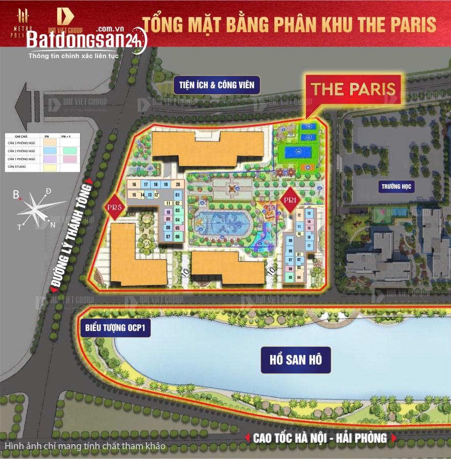 Ra mắt căn hộ PR2 The Paris Vinhomes Ocean Park, Xã Cổ Bi, Huyện Gia Lâm
