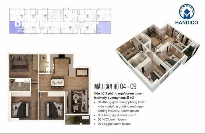 Bán căn hộ Handi Resco, Đường Lê Văn Lương, Quận Thanh Xuân