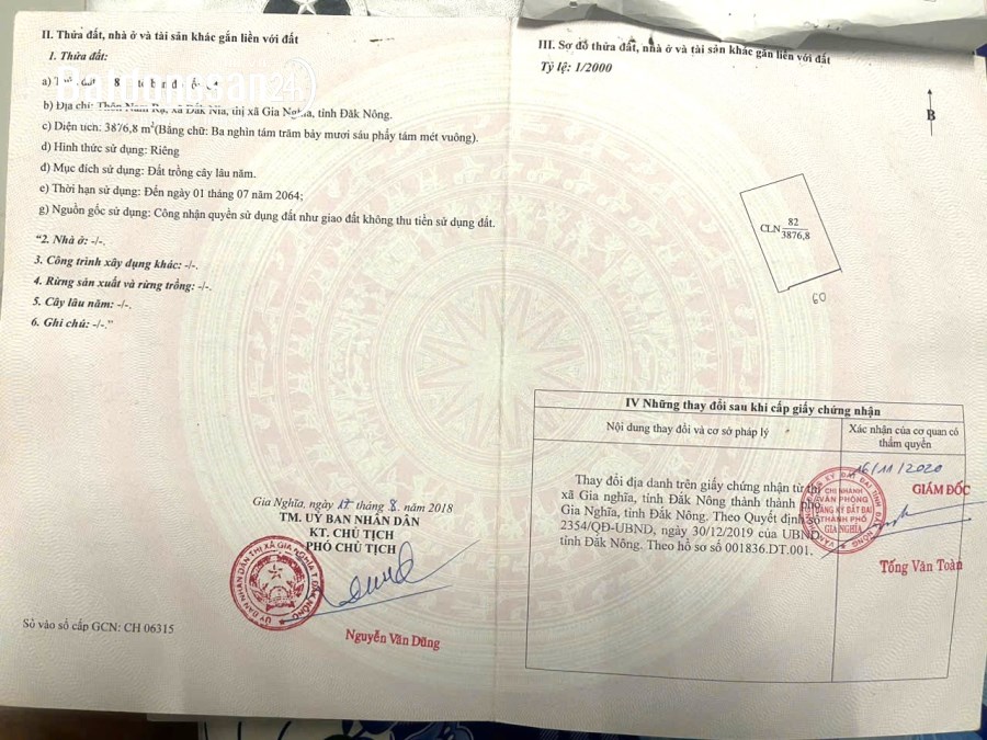 Đất rẫy trung tâm thành phố Gia Nghĩa rẻ như cho