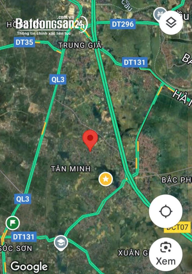 BÁN 83M2 ĐẤT FULL THỔ CƯ GIÁ 1.1 TỶ TÂN MINH SÓC SƠN LIÊN HỆ 0987785686
