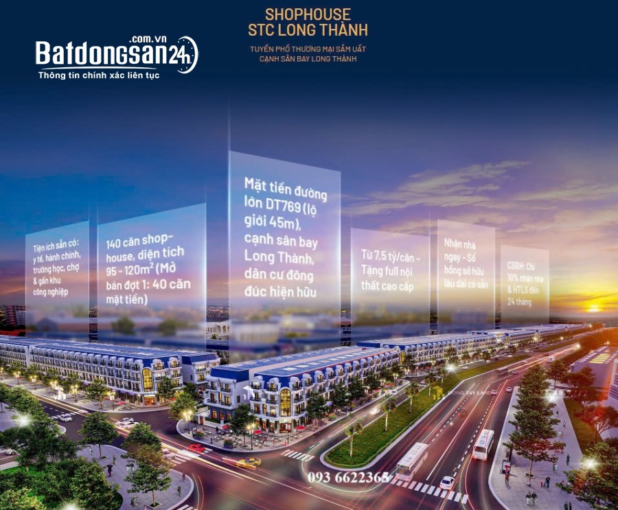Bán Liền kề-Shophouse STC Long Thành, Đường 769, Huyện Long Thành