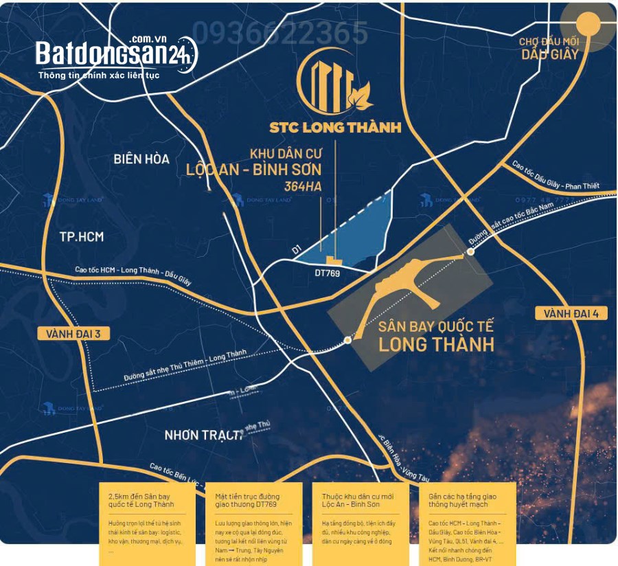 Bán Liền kề-Shophouse STC Long Thành, Đường 769, Huyện Long Thành