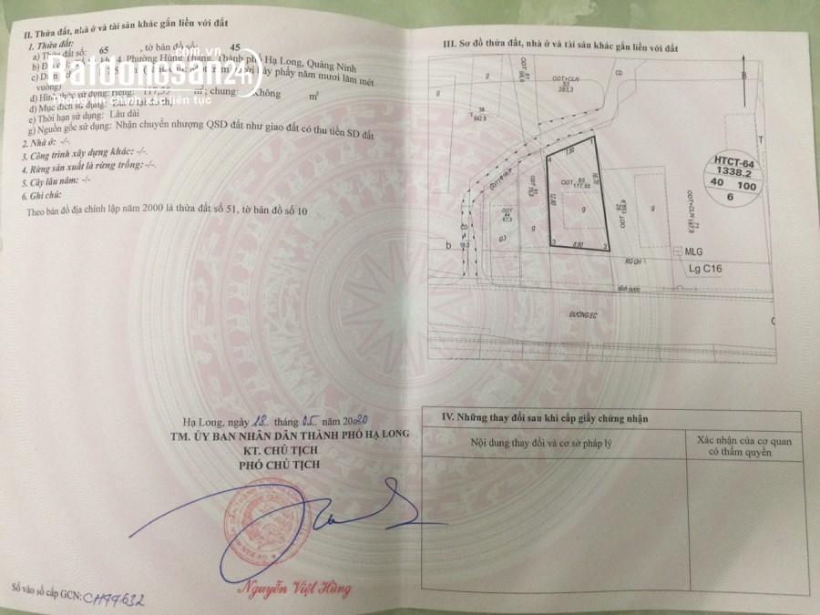 Bán đất mặt tiền Đường Hùng Thắng, Phường Hùng Thắng, TP Hạ Long