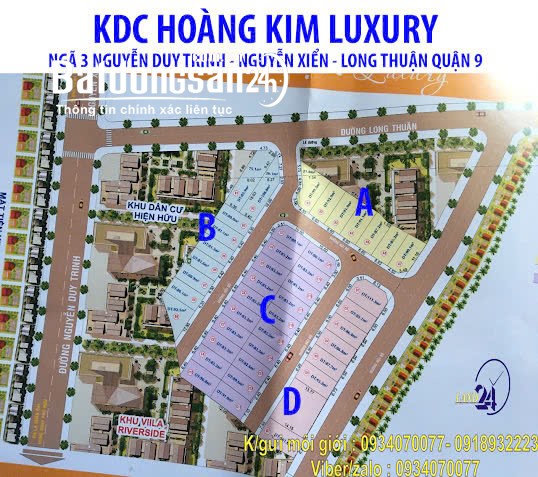 Bán đất nền phân lô KDC Hoàng Kim Small City, Đường Nguyễn Duy Trinh, TP Thủ Đức (Quận 9)