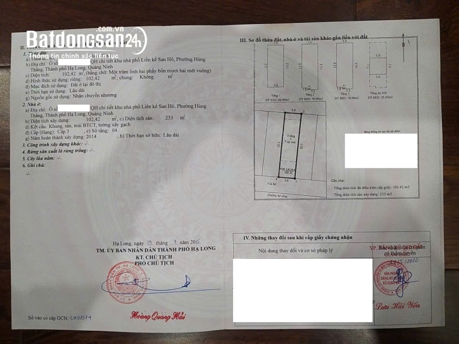 Bán Liền kề-Shophouse Đường Hùng Thắng, Phường Hùng Thắng, TP Hạ Long