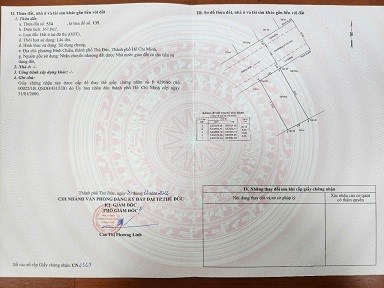 Bán đất mặt tiền Đường Lê Thị Hoa, Phường Bình Chiểu, Tp Thủ Đức