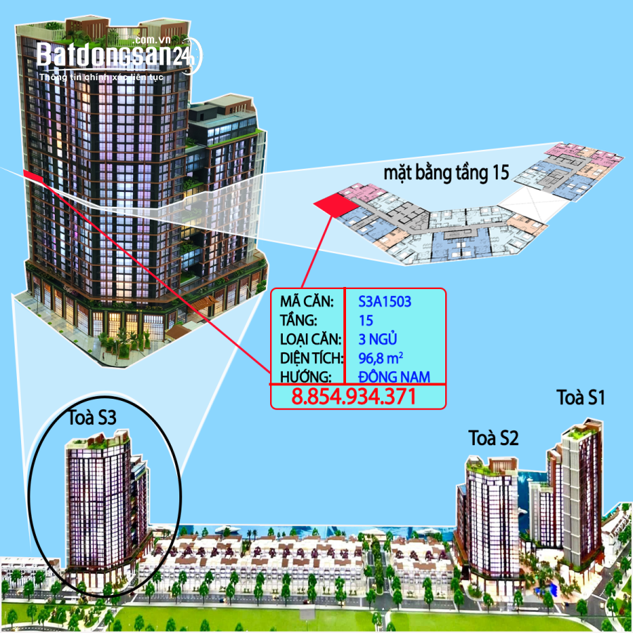 Bán căn hộ Sun Symphony Residence, Đường Trần Hưng Đạo, Quận Sơn Trà