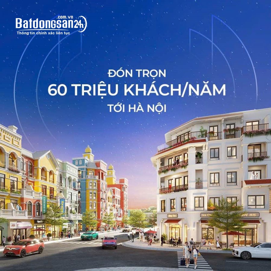 Shophouse Diện tích nhỏ view TH Vinschool , Đường lớn 20,5m , dự án Vinhomes Cổ Loa