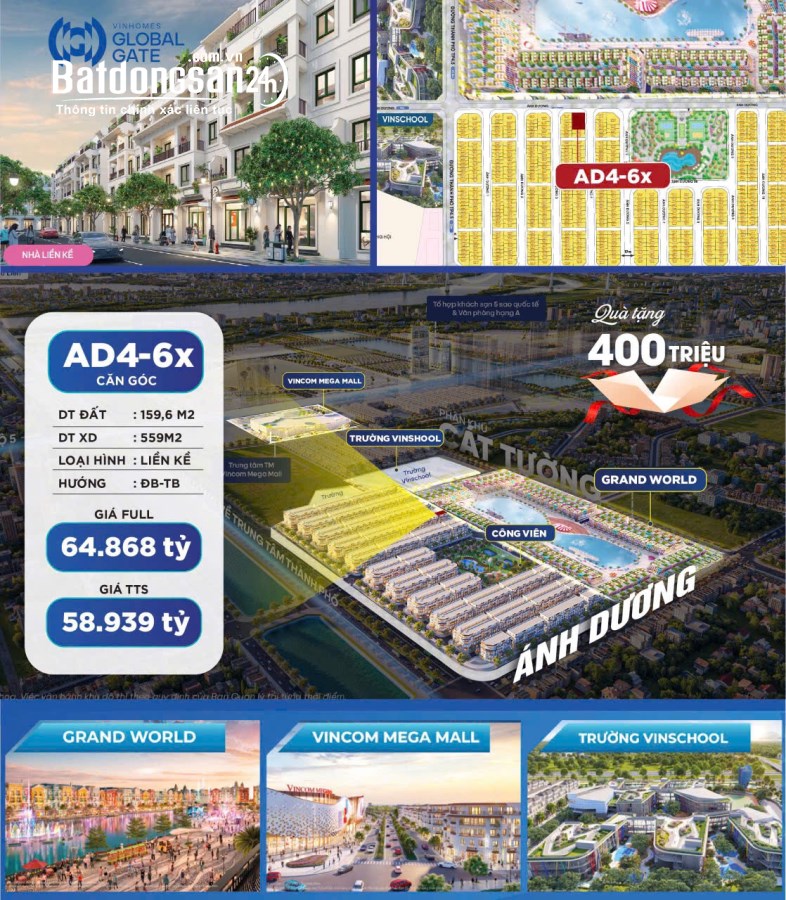 Bán Liền kề-Shophouse Vinhomes Global Gate Cổ Loa, Đường Trường Sa, Huyện Đông Anh