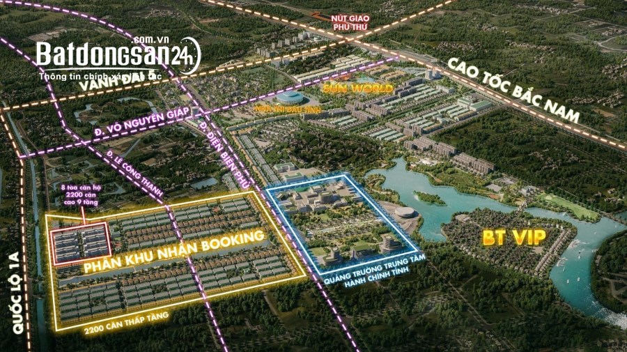 Bán căn hộ Sun Urban City, Xã Lam Hạ, TP Phủ Lý