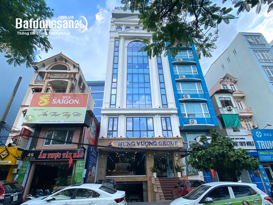 Cho thuê văn phòng Đường Nguyễn Khang, Trung Hòa, Cầu Giấy, 160m2.MT 9m. Giá 300tr/th