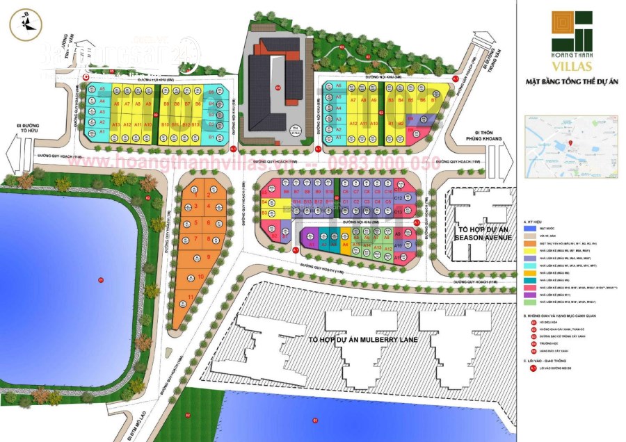 Bán nhà mặt tiền Hoàng Thành Villas, Đường Nguyễn Văn Lộc, Quận Hà Đông