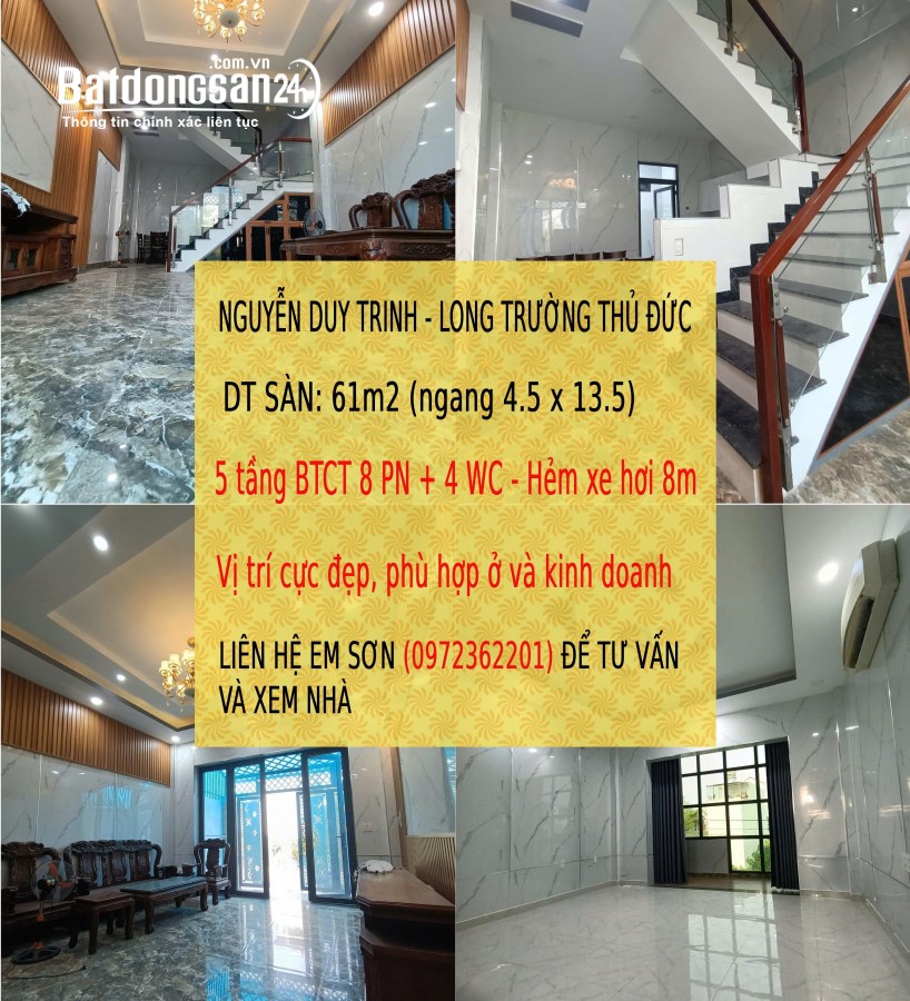 Bán nhà mặt tiền Đường 15, Phường Long Trường, TP Thủ Đức (Quận 9)