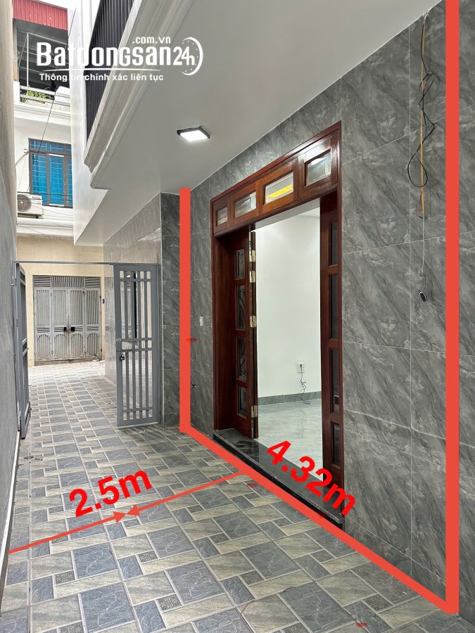 Thượng Thanh Bán Nhà Thanh Am - Long Biên  DT 40m2 x 5 Tầng x MT 4,3m  Nở Hậu