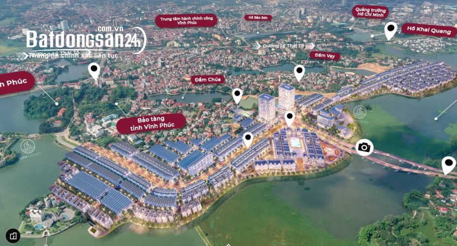 Bán đất nền phân lô KĐT Bắc Đầm Vạc, Phường Đống Đa, Tp Vĩnh Yên