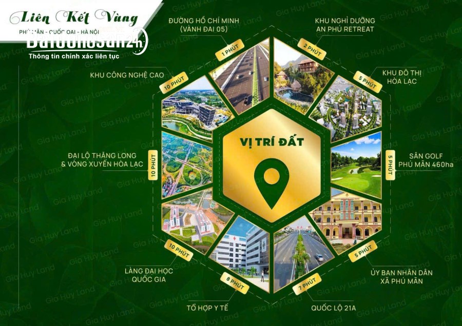 BÁN ĐẤT PHÚ MÃN - HÒA LẠC | 100M2 | FULL THỔ CƯ | GIÁ CHỈ 3.5 TỶ