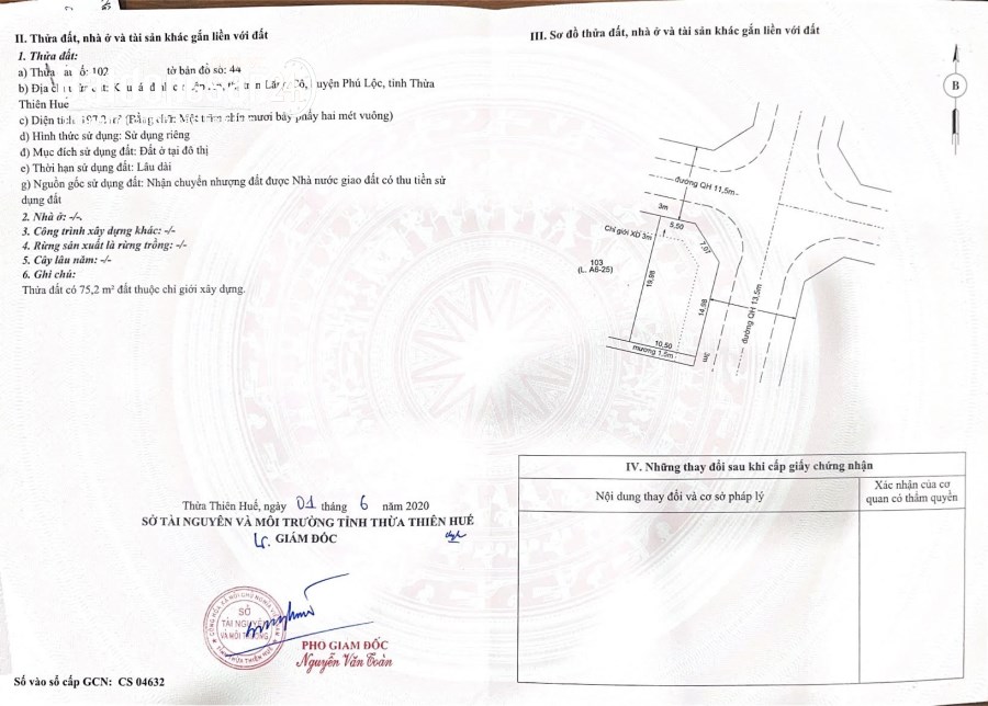 Bán đất Đường Nguyễn Văn Đạt, Thị trấn Lăng Cô, Huyện Phú Lộc, giáp biển Lăng Cô
