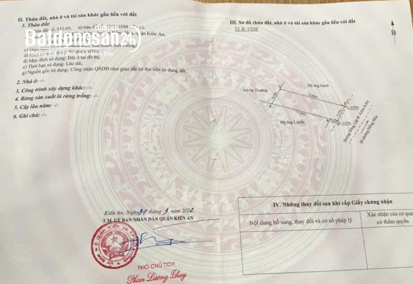 Bán đất Đường Đồng Hòa, Phường Đồng Hòa, Quận Kiến An