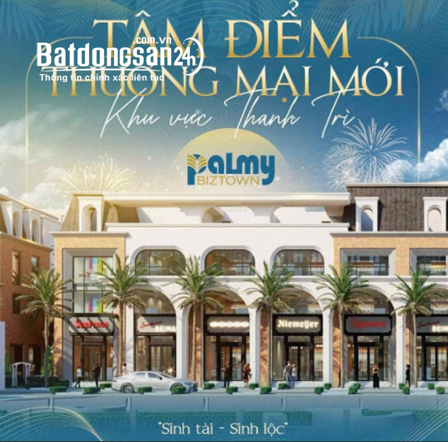 Bán lô liền kề Palmy Biztown Thanh Trì – 75m² – 150tr/m²🏷