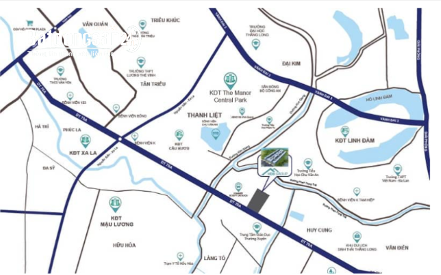 Bán liền kề Palmy Biztown Thanh Trì – 75m² – 147tr/m²