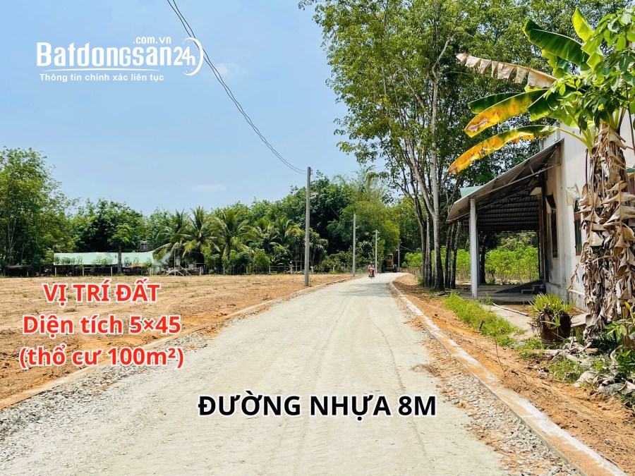 Đất mặt tiền đường nhựa ngay Xã Long Tân Dầu Tiếng Bình Dương.