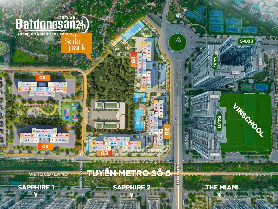 Bán căn hộ The Sola Park Imperia, Đường Tây Mỗ, Quận Nam Từ Liêm